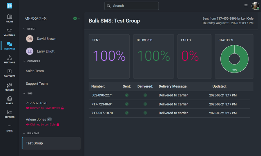 Bulk Confirmation